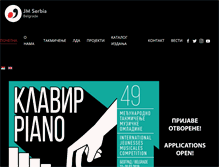 Tablet Screenshot of muzicka-omladina.org